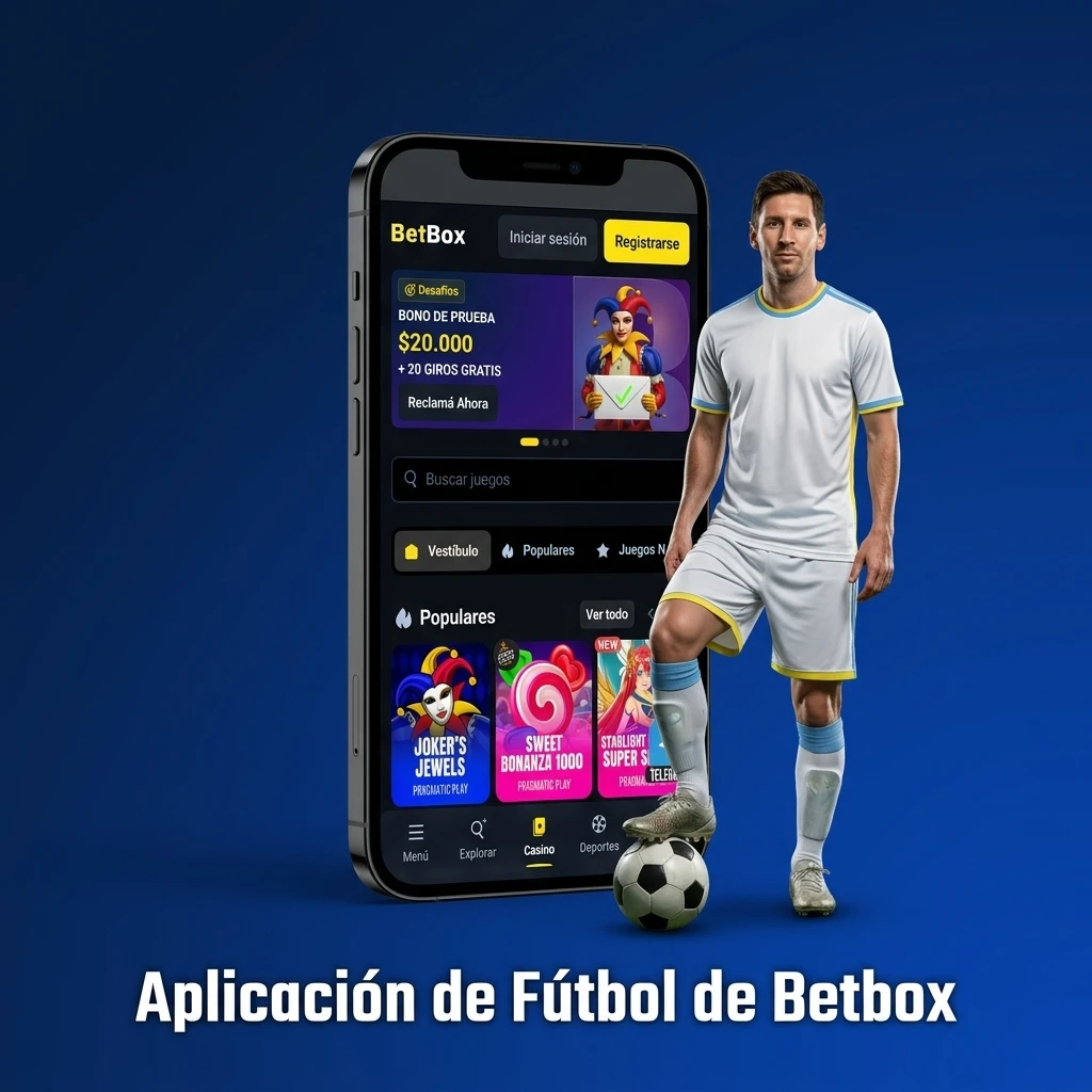 App oficial de fútbol de Betbox para celulares Android e iOS. Realizá tus pronósticos de forma rápida y segura.