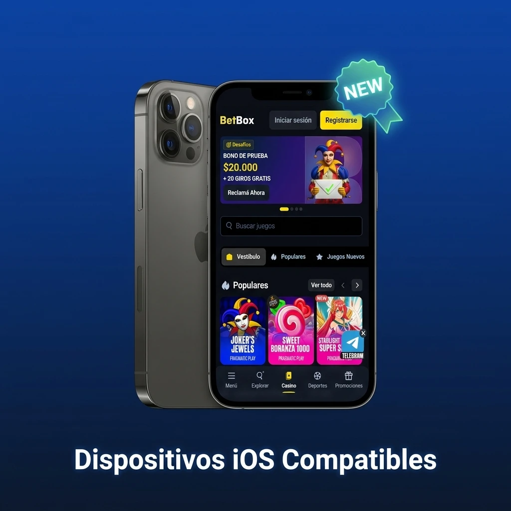 Dispositivos iOS y modelos de iPhone del X al 15 compatibles con la app móvil Betbox.