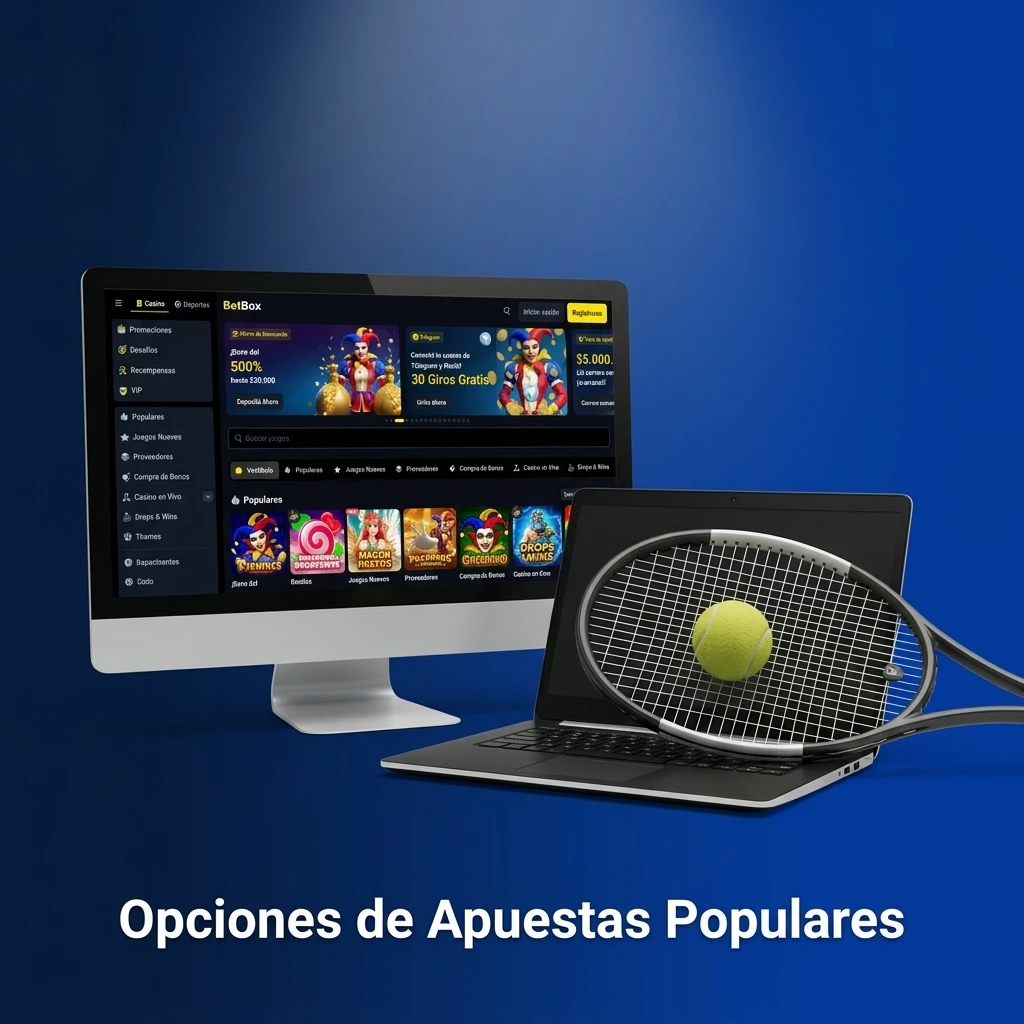 Opciones de apuestas populares en Betbox: mercado prematch, modo multi live y predicciones a largo plazo.