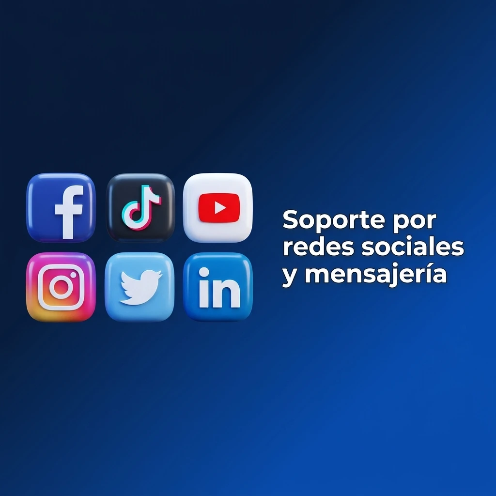 Atención al cliente de Betbox por redes sociales, WhatsApp y Telegram desde el celular.