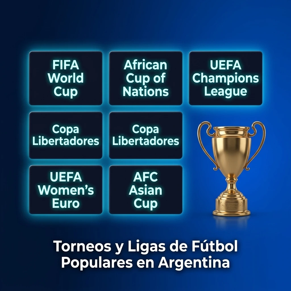 Apuestas en torneos y ligas de fútbol populares en Argentina, como Primera División y Libertadores.