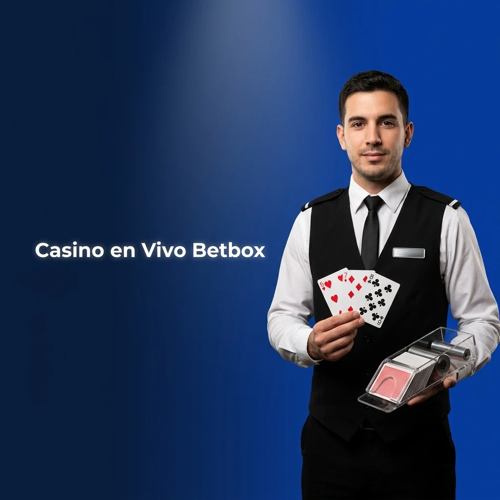 Casino en vivo de Betbox con crupieres reales, ruleta, blackjack y shows interactivos en alta definición.