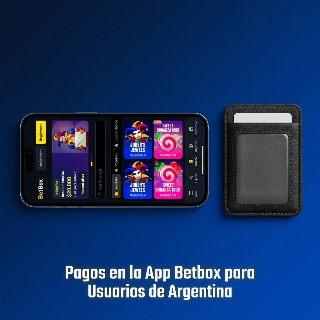 Métodos de pago en la app Betbox para Argentina: Mercado Pago, Lemon, transferencias y crypto.