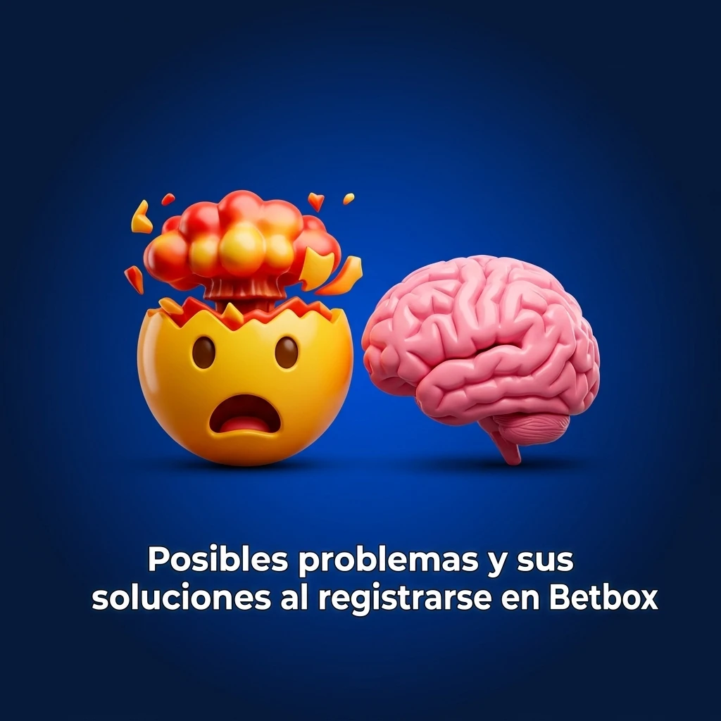 Tabla con posibles problemas y sus soluciones al registrarse en Betbox, como errores de SMS, correo o contraseña.