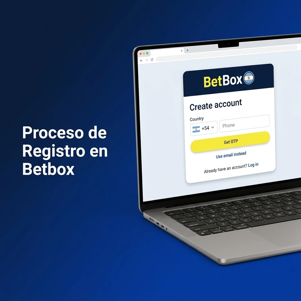 Guía con los pasos para crear tu cuenta y completar el registro en Betbox.